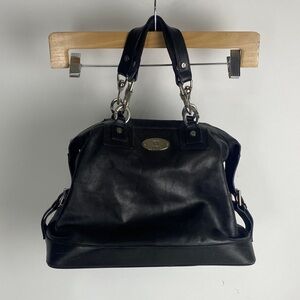 Celine Black Leather Tote Handbag